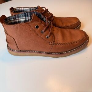 Toms Men's Brown Leather Chukka Boots